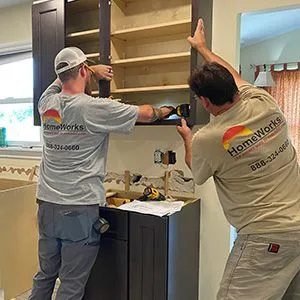 homeworks installing cabinets