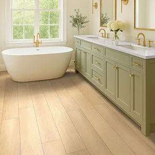 MSI LVP flooring in a bathroom