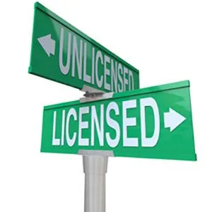Street signed licensed unlicensed bathroom remodeler