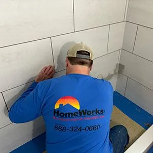 tile shower installing