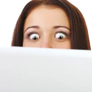 woman looking at remodeling bill
