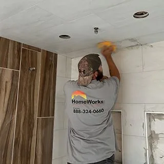 tiling new shower remodel
