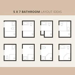 5x7 bathroom layouts