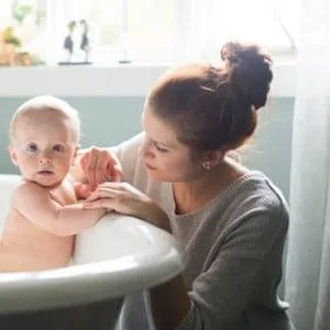 baby in bathtub