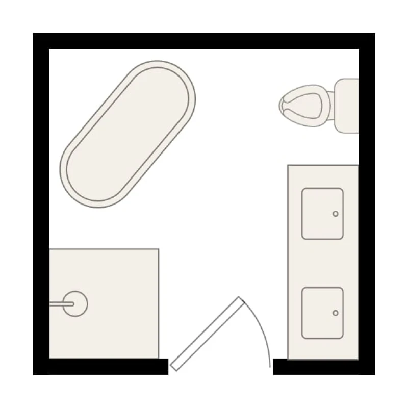 8x8 bathroom layout 8