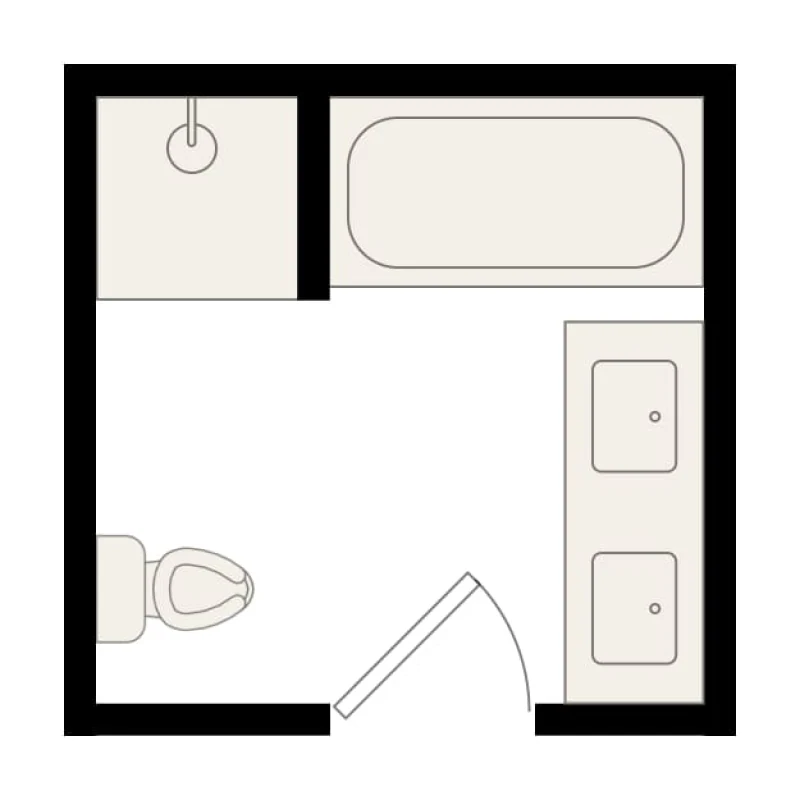 8x8 bathroom layout 6