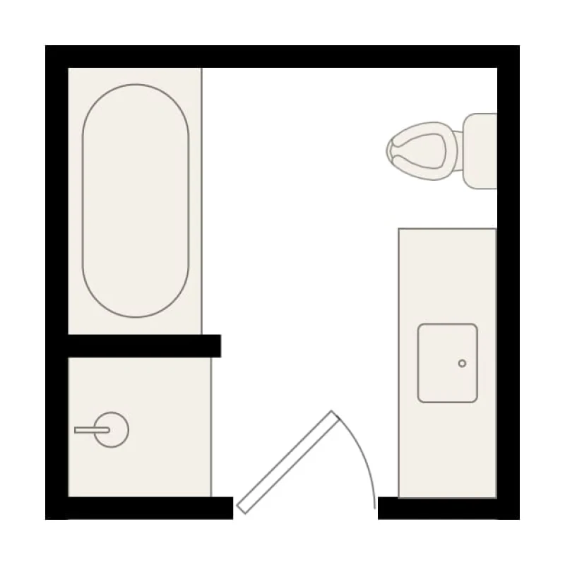 8x8 bathroom layout 8