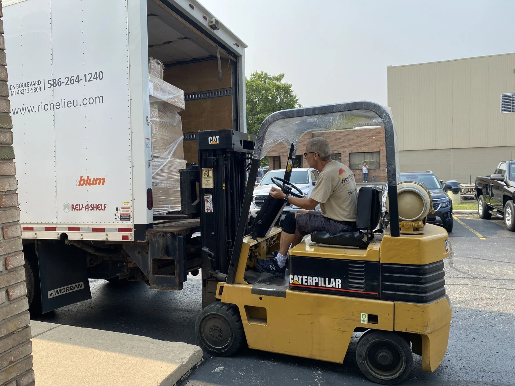 HomeWorks warehouse in Macomb, where materials are inspected