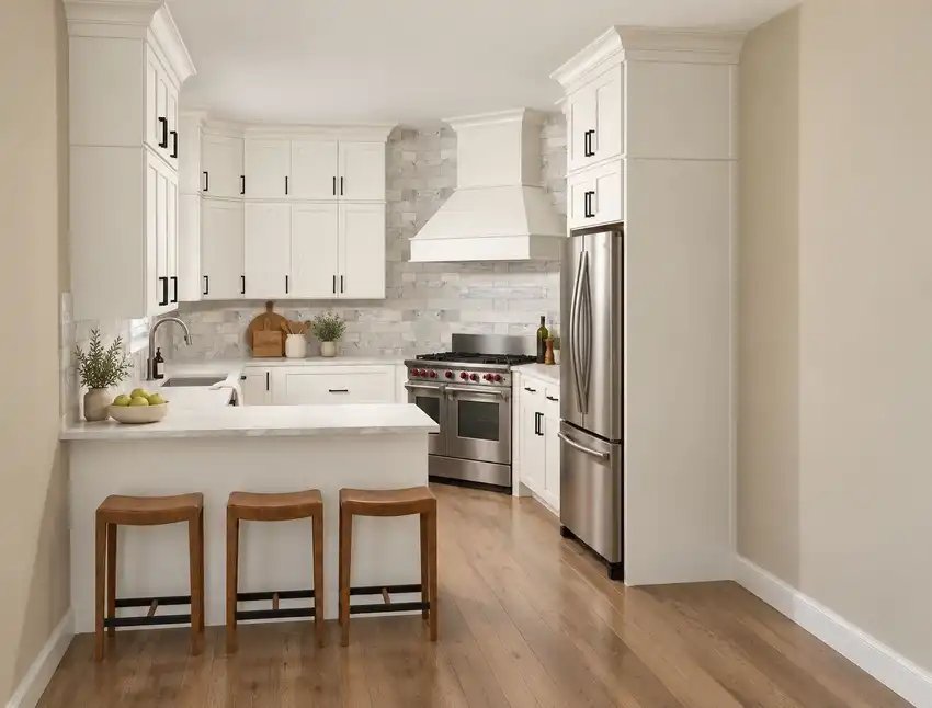 Classic Kitchen + Five Finish Options kitchen, 3D design 2